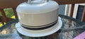 Vintage Atapco Cake Carrier — Mid-Century Metal Lid, Made in USA