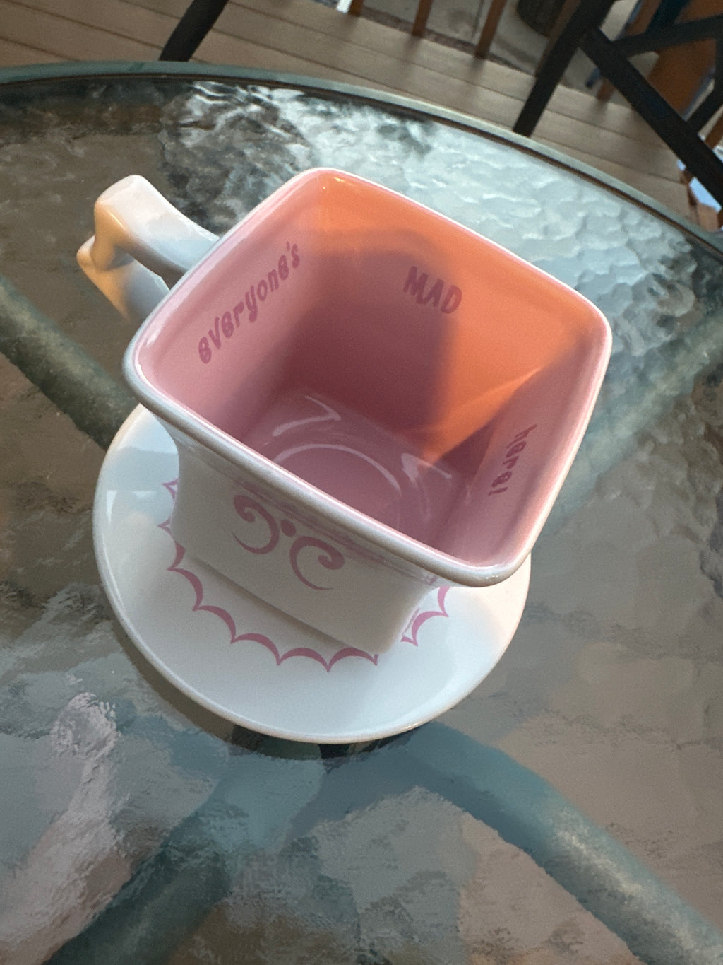 Disney Store Alice and Wonderland: Everyone Is Mad Here Tea Cup and Saucer