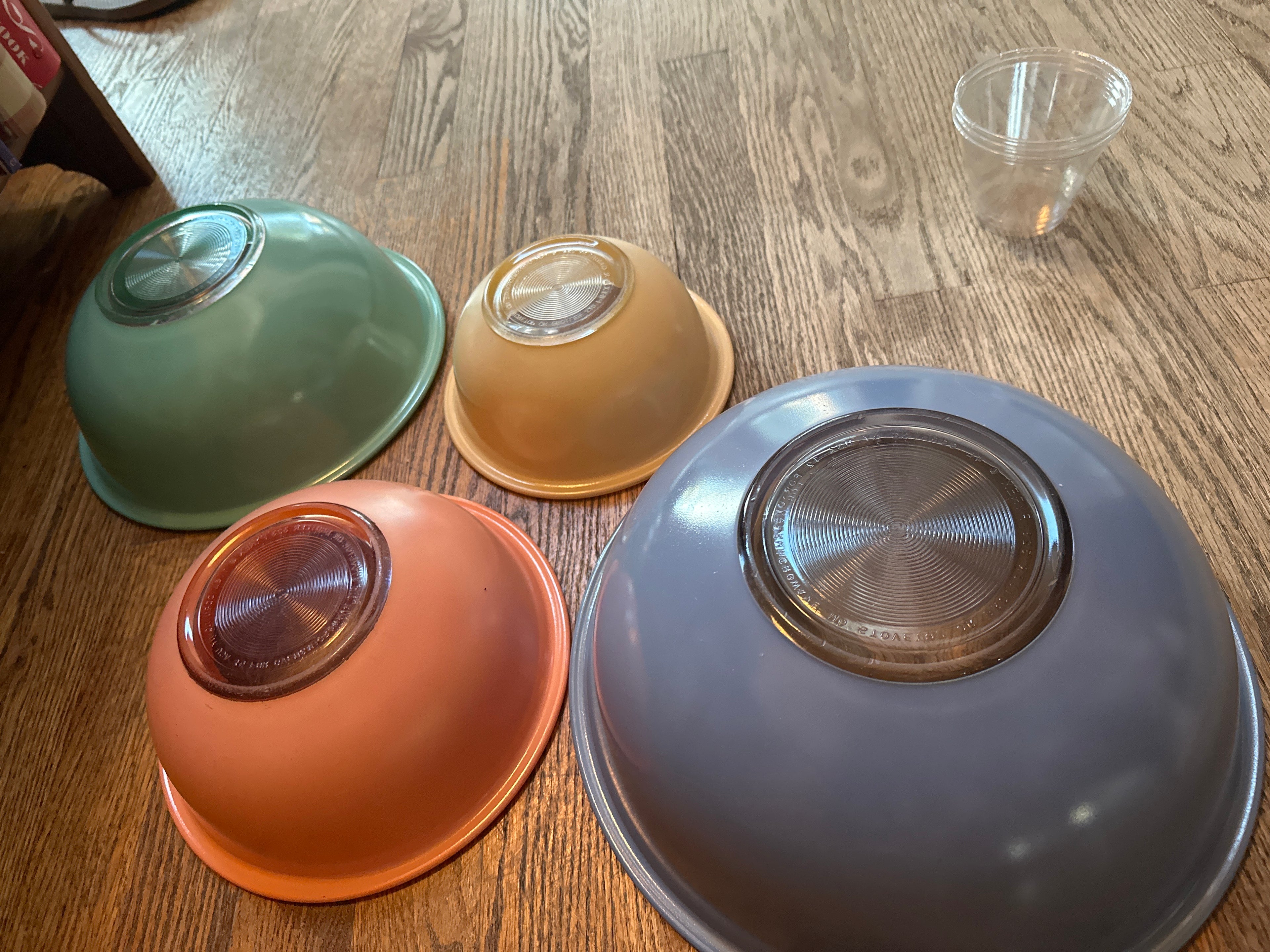 Vintage Pyrex Southwest Pastels Mixing Bowls — Nesting Set of 4, Mid-Century Kitchen