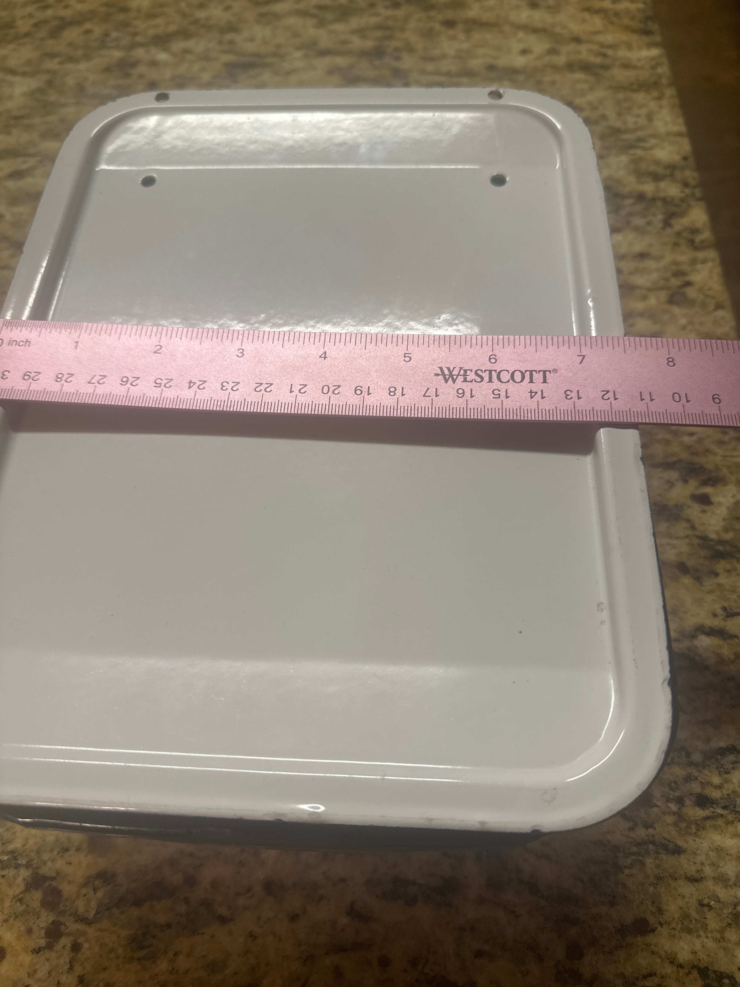 Vintage Enamelware Fridge Dish With Lid