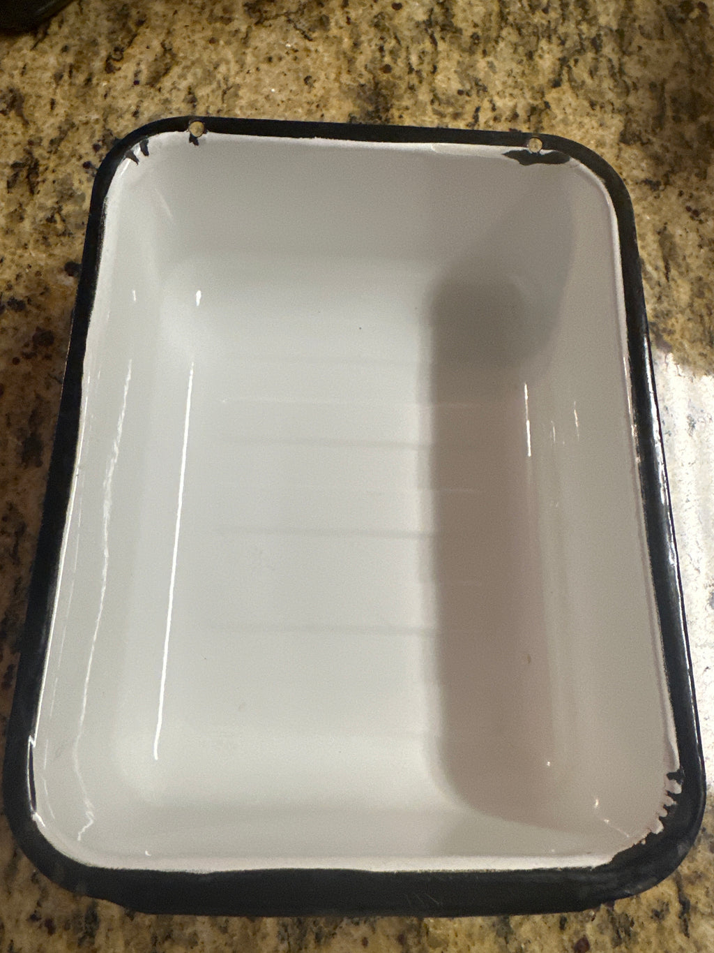 Vintage Enamelware Fridge Dish With Lid
