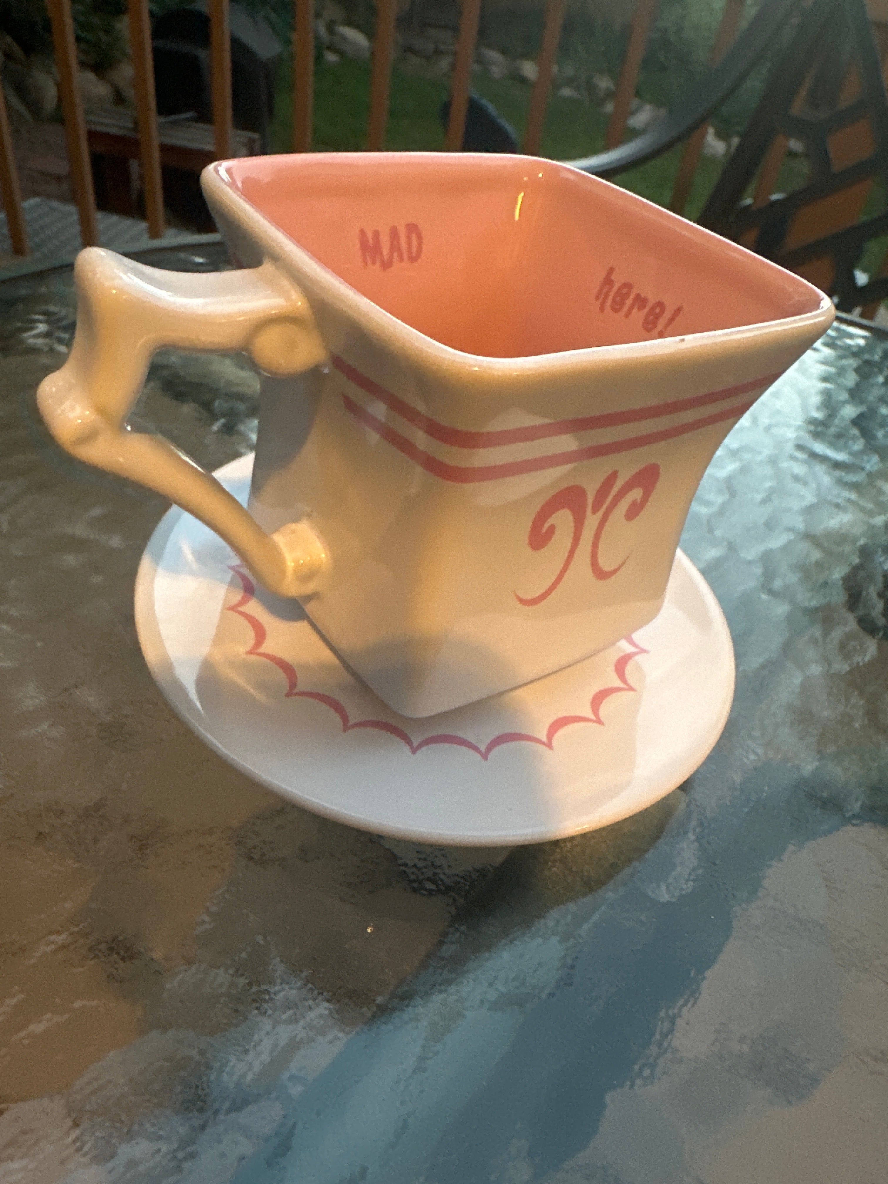 Disney Store Alice and Wonderland: Everyone Is Mad Here Tea Cup and Saucer
