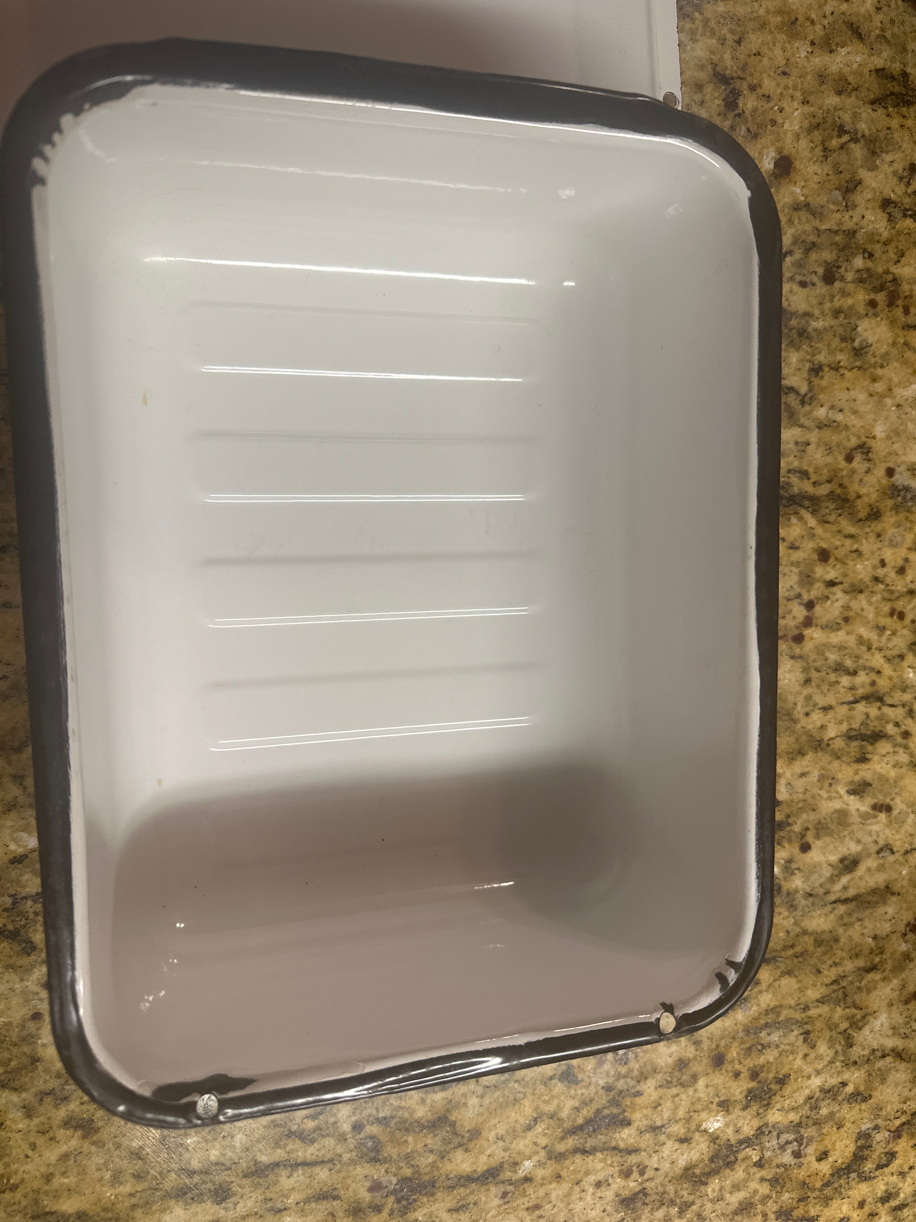Vintage Enamelware Fridge Dish With Lid