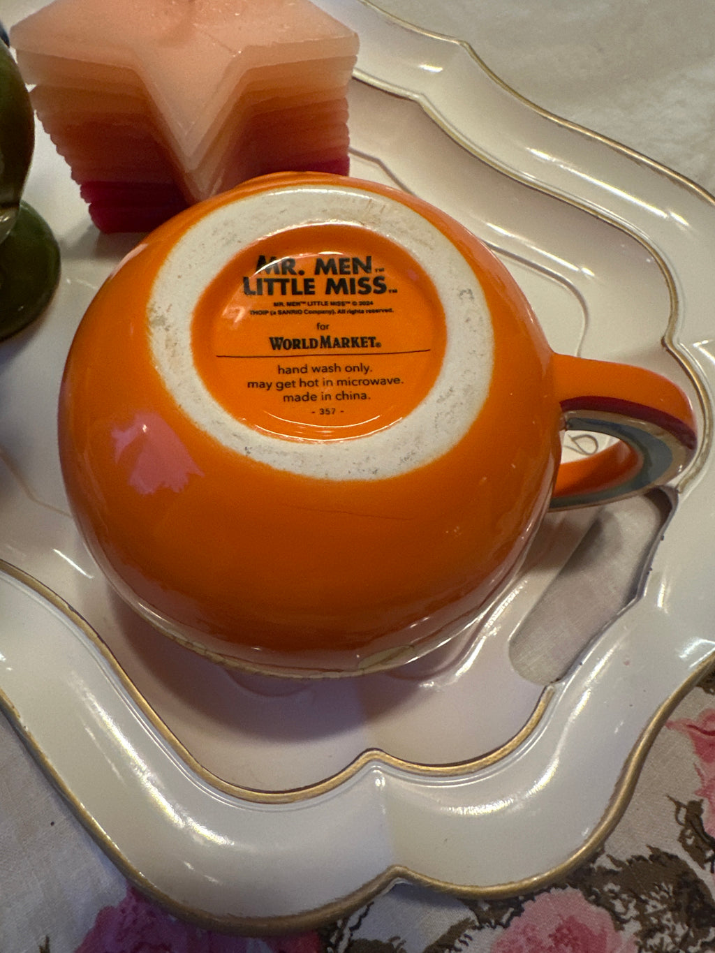 World Market "Little Miss Sunshine" Jumbo Orange Mug