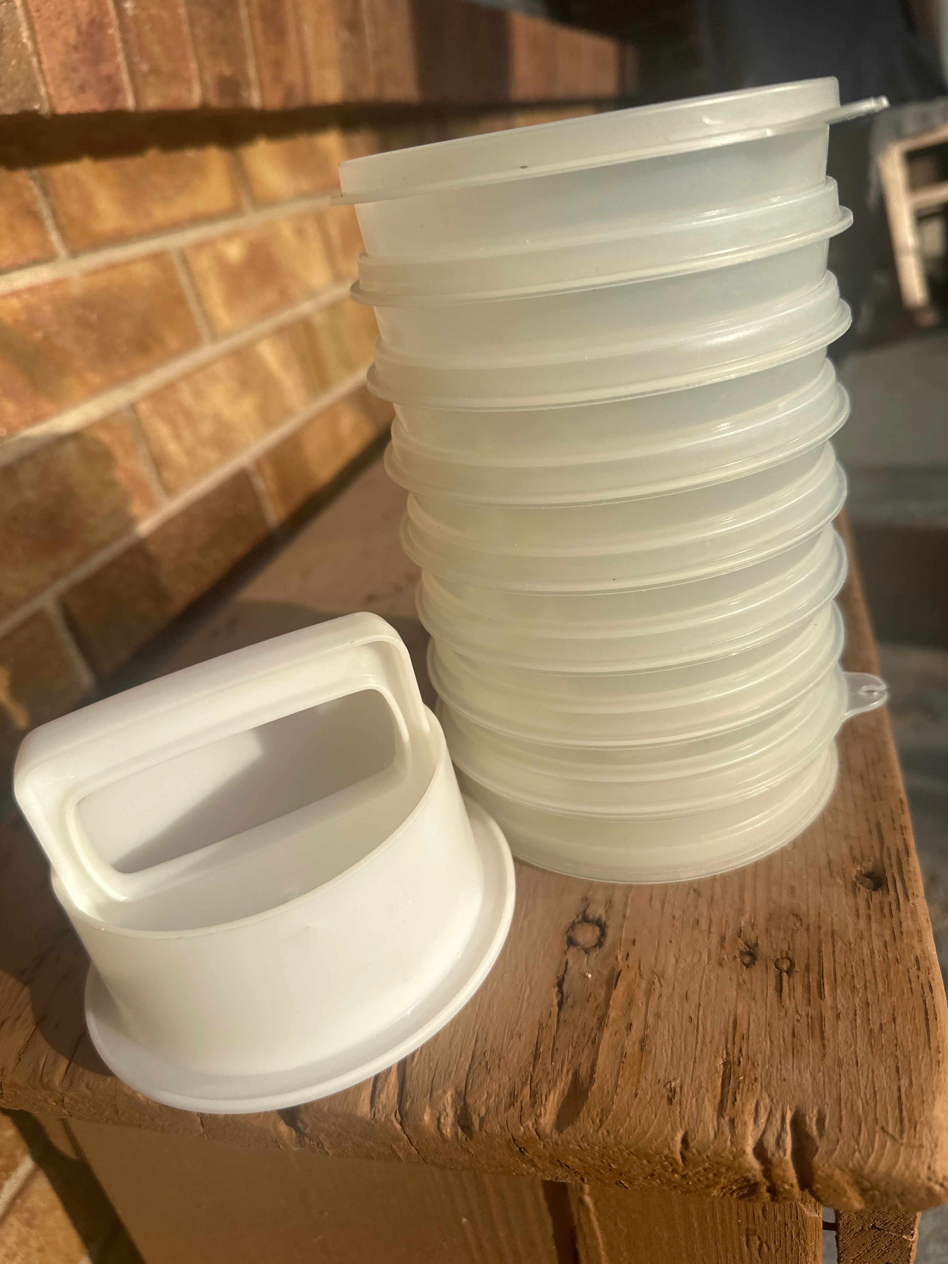 Vintage Hamburger Press  and Shaper W/ 8 Keepers.