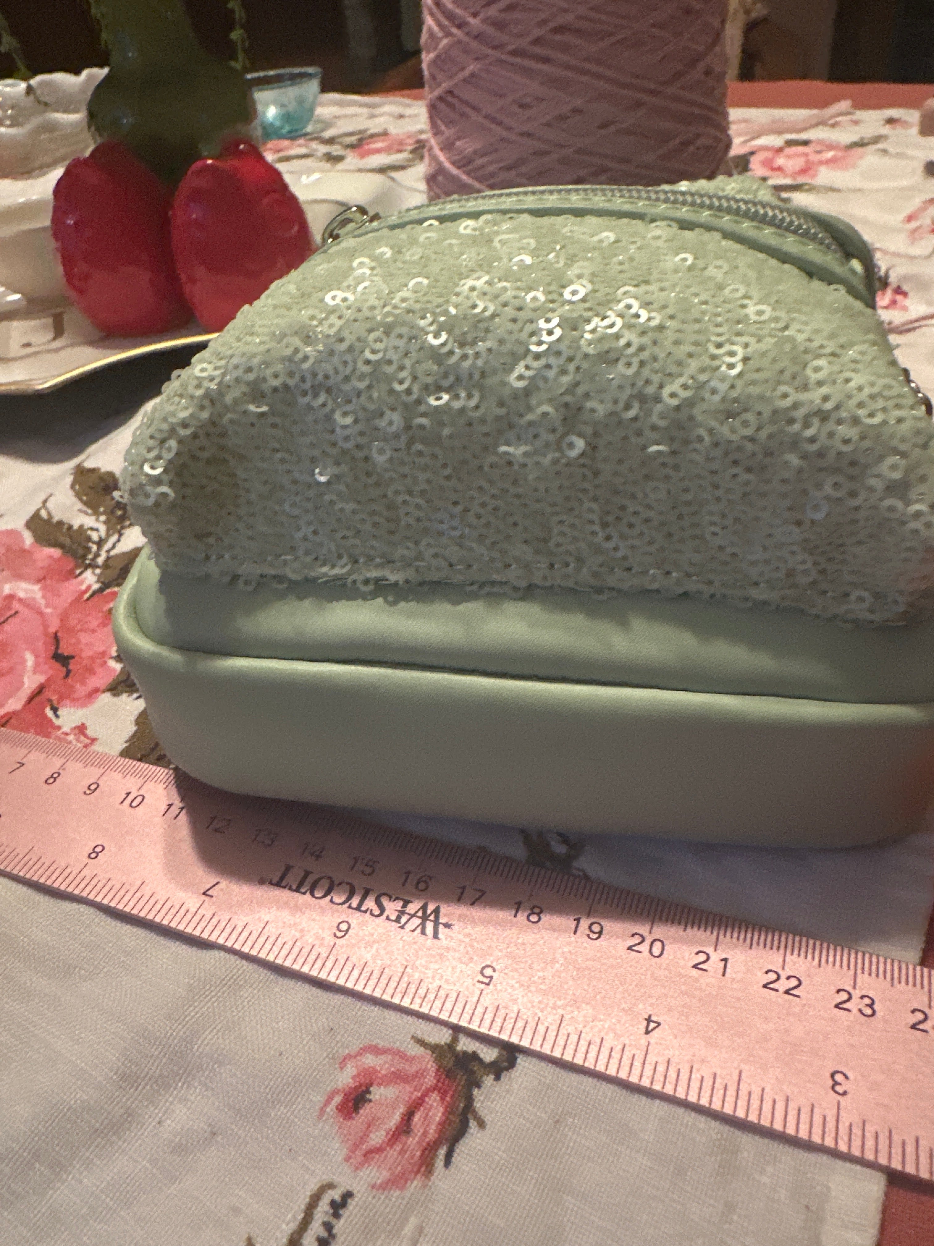 LoungeFly Wrist/Belt Loop Sequined purse