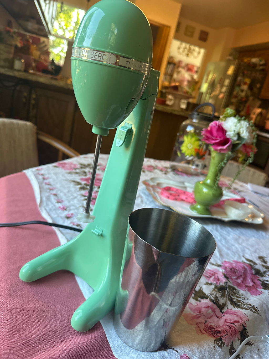 Vintage Hamilton Beach Drink Master Milkshake Maker — Retro Jade Green, Model 65250