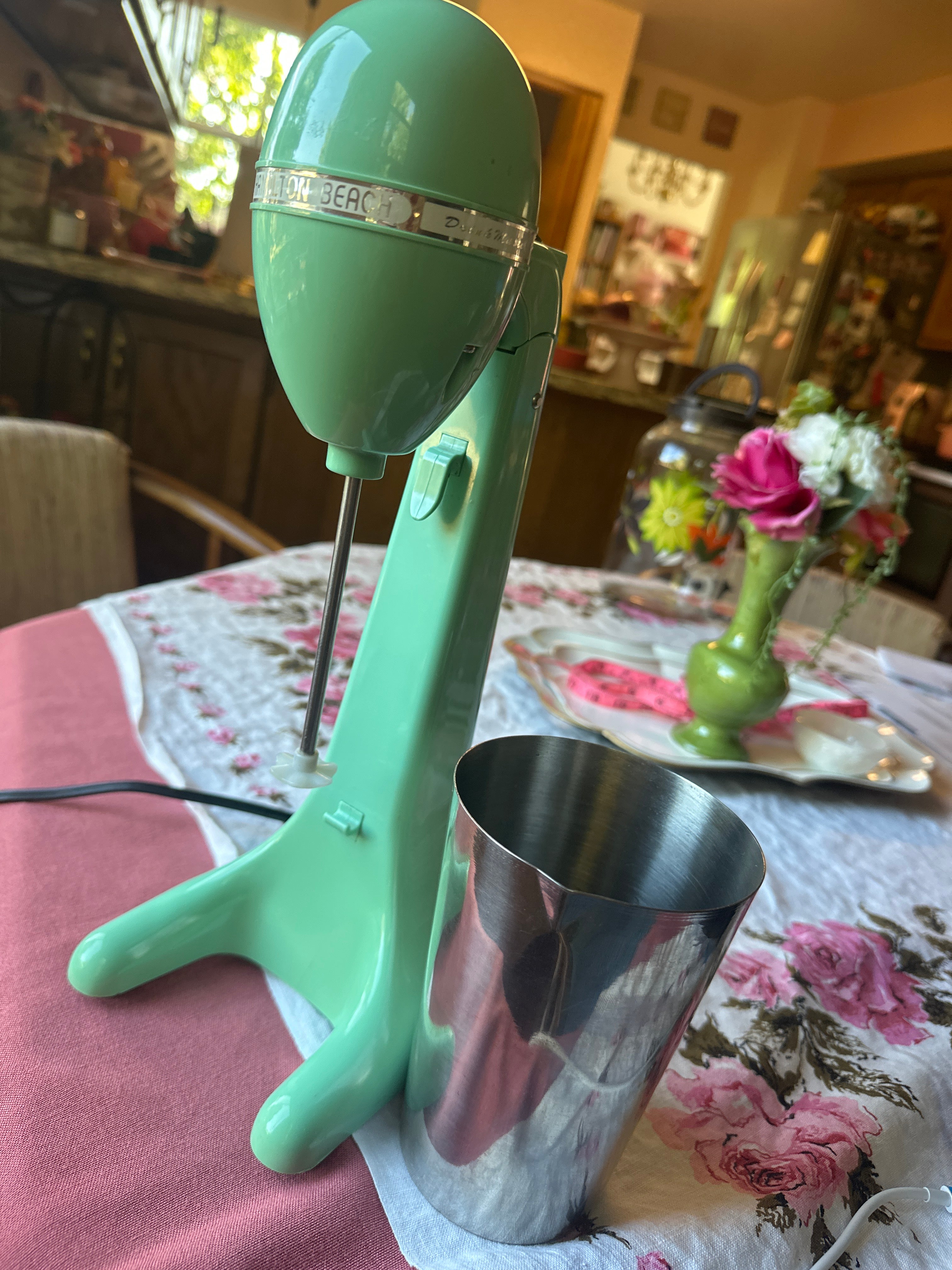 Vintage Hamilton Beach Drink Master Milkshake Maker — Retro Jade Green, Model 65250