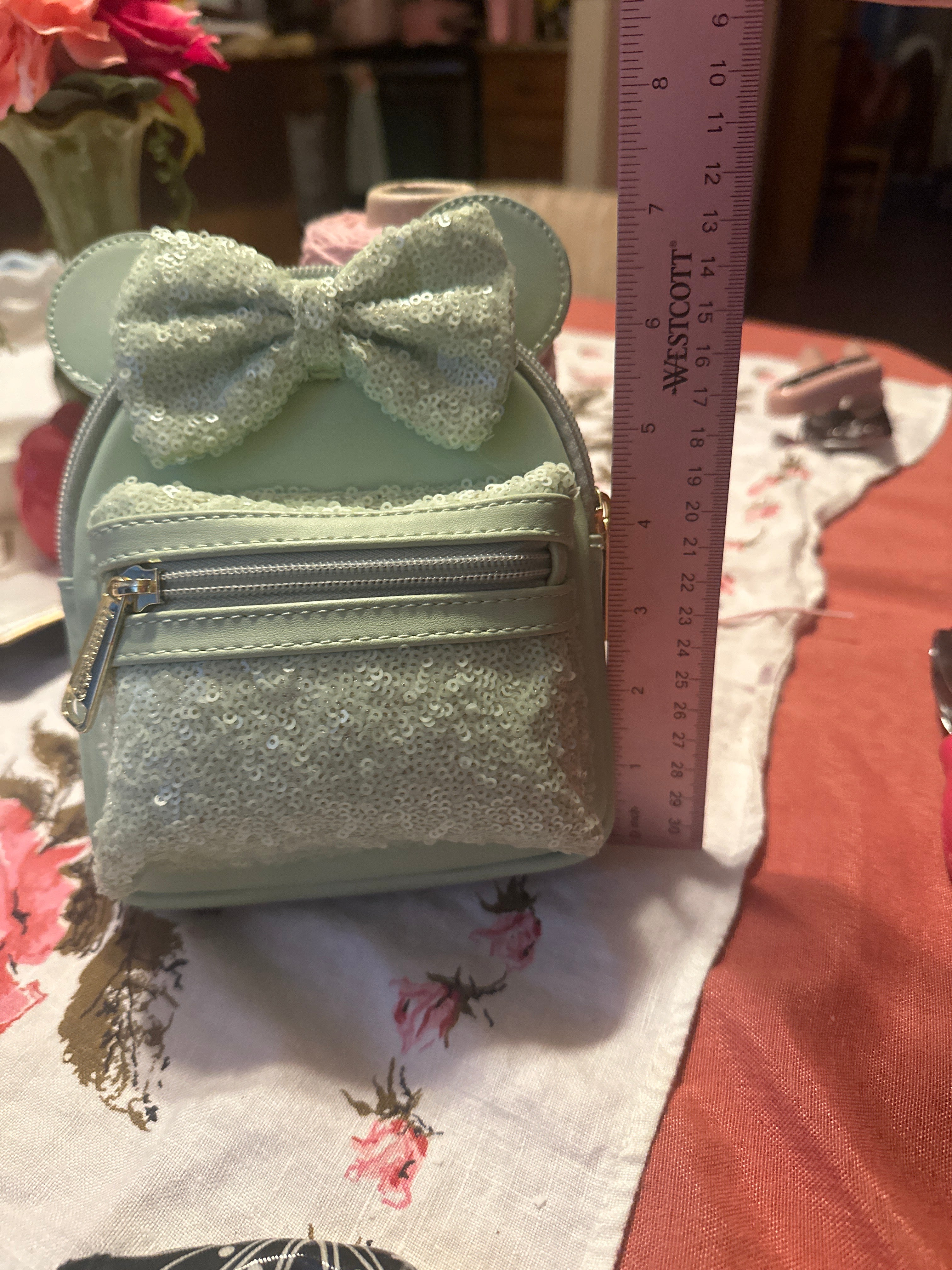 LoungeFly Wrist/Belt Loop Sequined purse