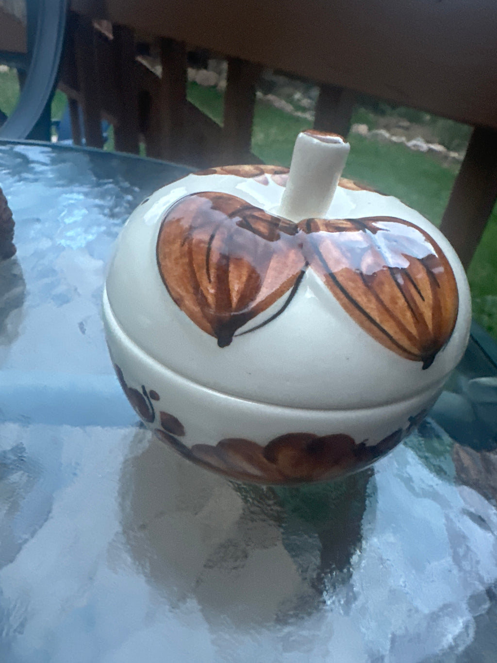 Rare Vintage Ceramic Apple Baker