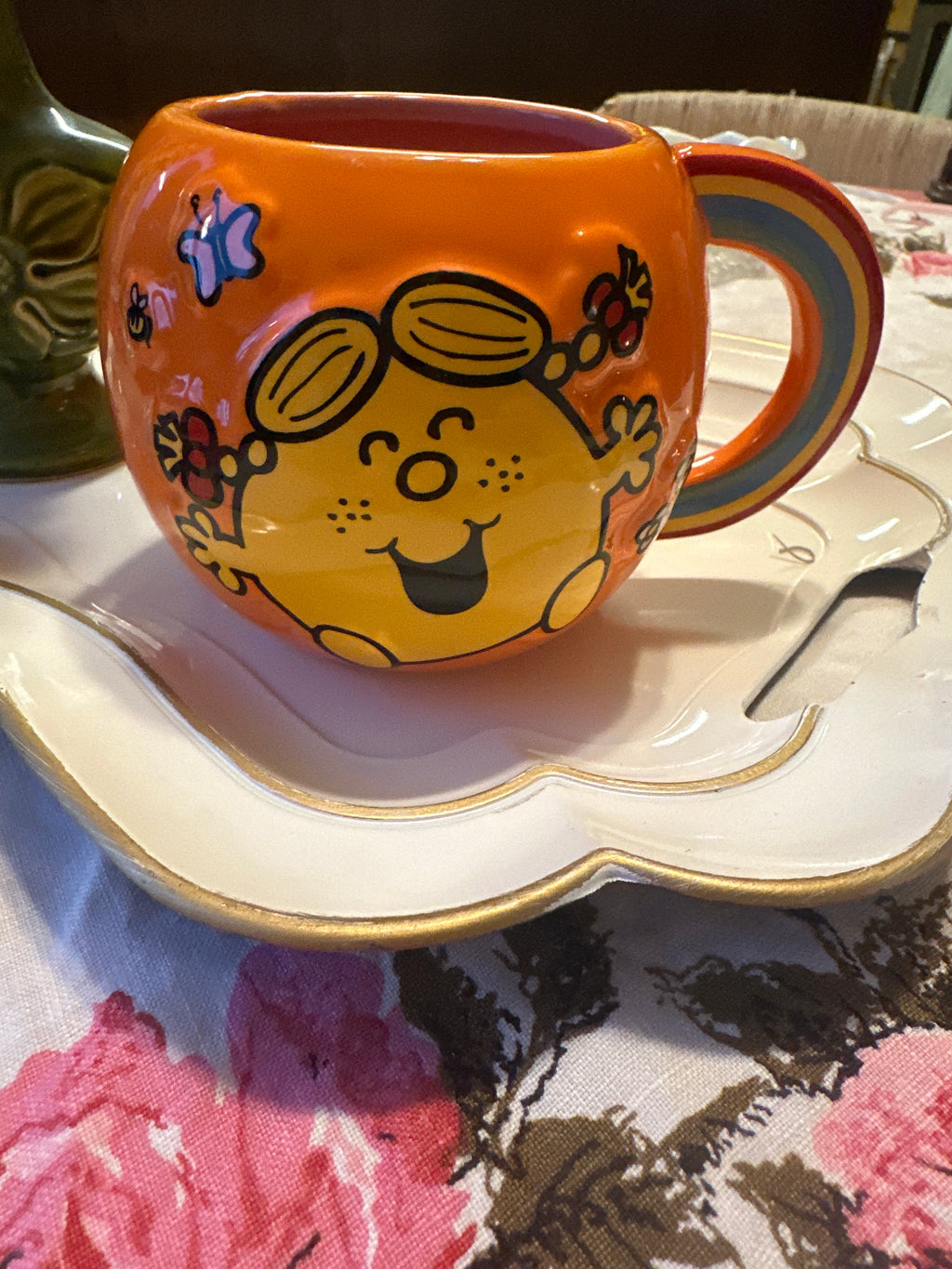 World Market "Little Miss Sunshine" Jumbo Orange Mug