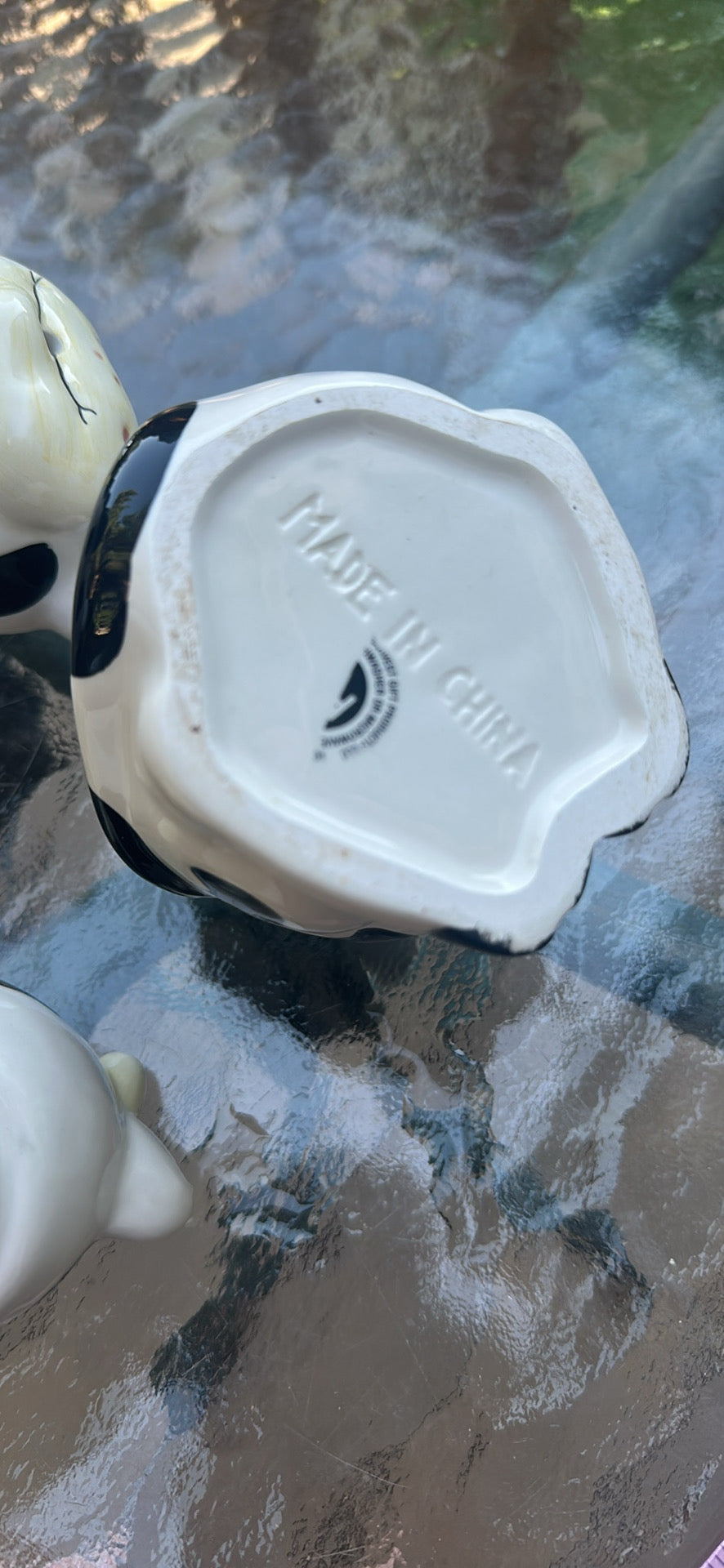 Vintage Ceramic Cow Cream and Sugar Set — Farmhouse Kitchen Decor