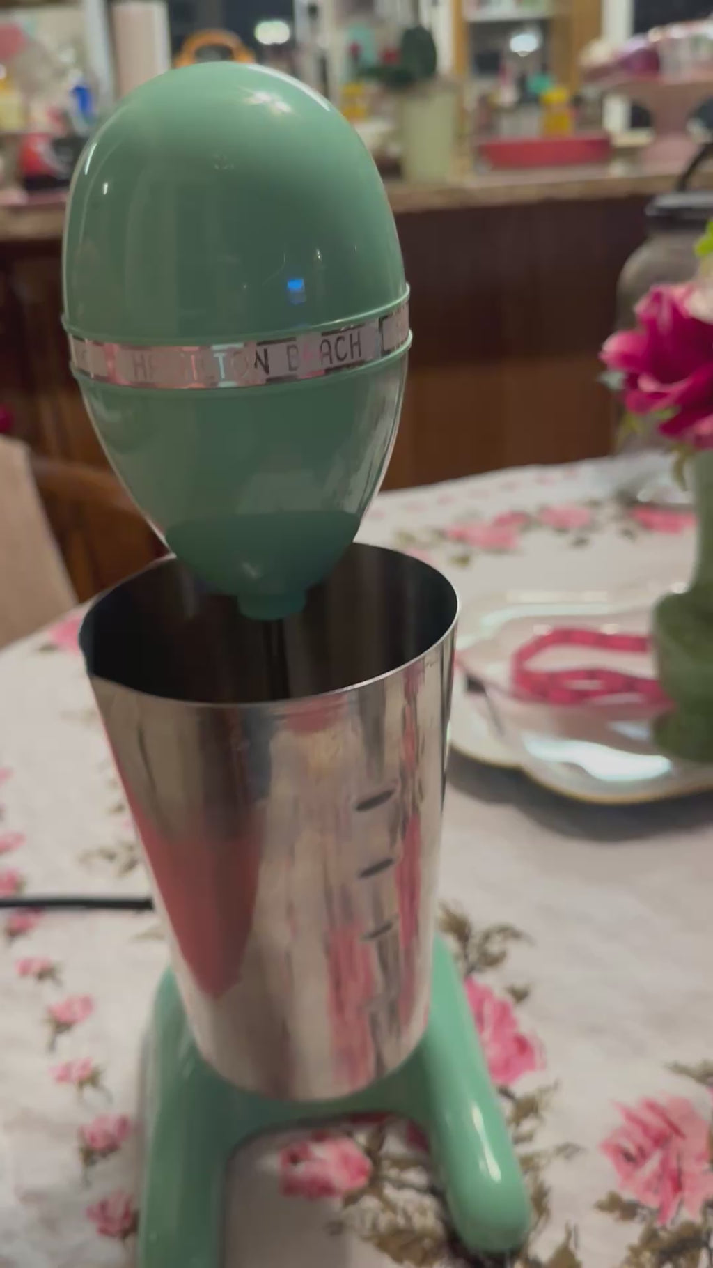 Vintage Hamilton Beach Drink Master Milkshake Maker — Retro Jade Green, Model 65250